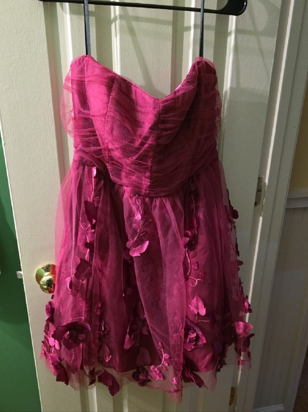 BCX Hot Pink Dress with Matching Straps